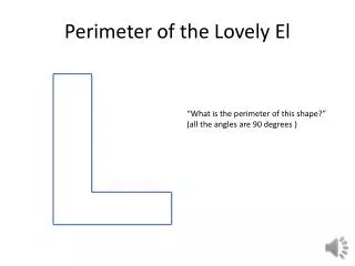 Perimeter of the Lovely El