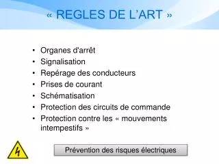 regles de l art