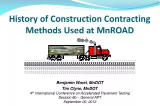 History of Construction Contracting Methods Used at MnROAD