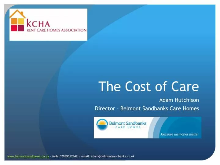 the cost of care