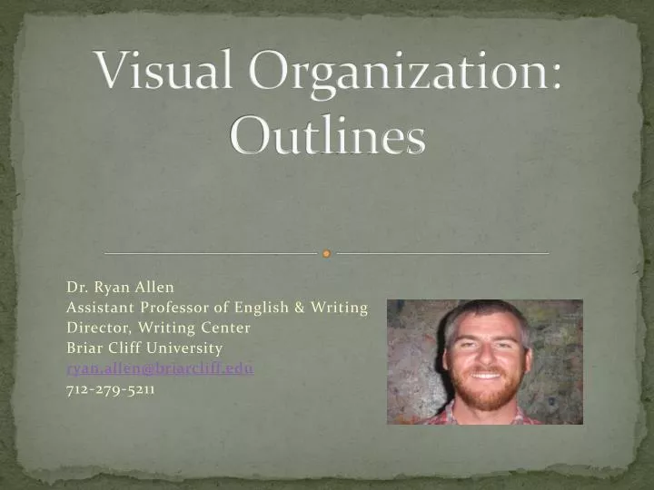 visual organization outlines