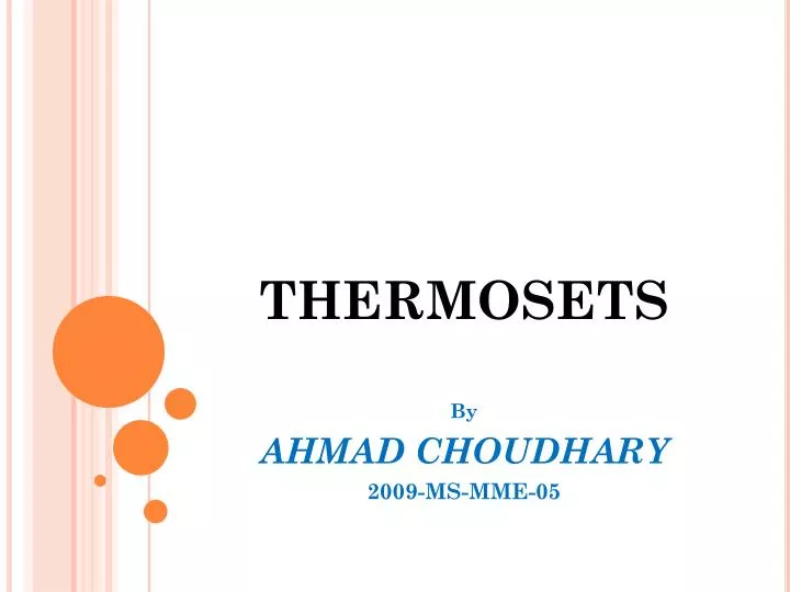 thermosets