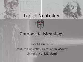 Lexical Neutrality Composite Meanings