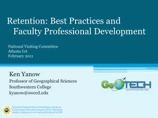 Retention: Best Practices and Faculty Professional Development