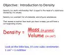 Objective: Introduction to Density - slide 1