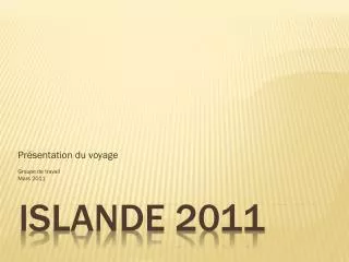 ISLANDE 2011