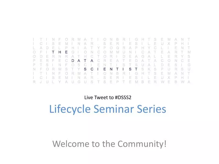 lifecycle seminar series