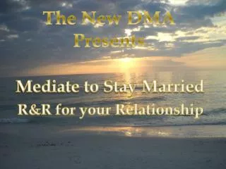 Mediate to Stay Married