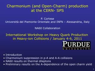 C harmonium (and Open-Charm) production at the CERN- SPS
