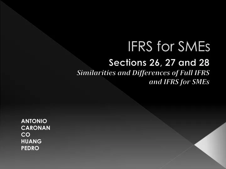 ifrs for smes
