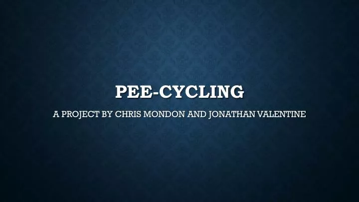pee cycling