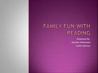 Family Fun with Reading