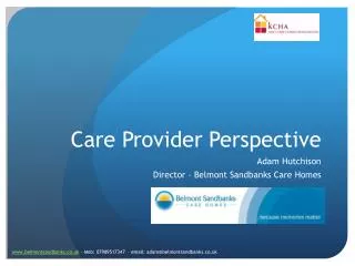 Care Provider Perspective