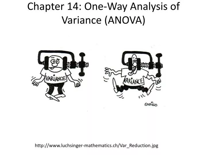 chapter 14 one way analysis of variance anova