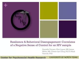 Resilience &amp; Behavioral Disengagement: Correlates of a Negative Sense of Control for an HIV sample