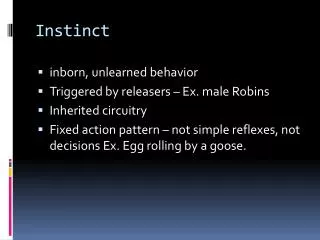 Instinct