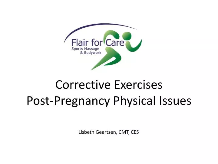 corrective exercises post pregnancy physical issues