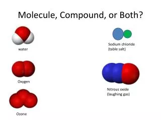 Molecule, Compound, or Both?
