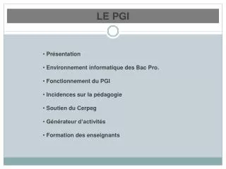 le pgi