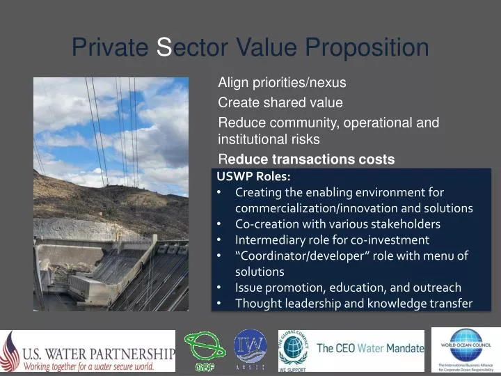private s ector value proposition
