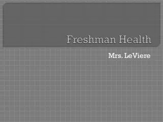 freshman health