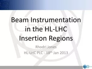 Beam Instrumentation in the HL-LHC Insertion Regions
