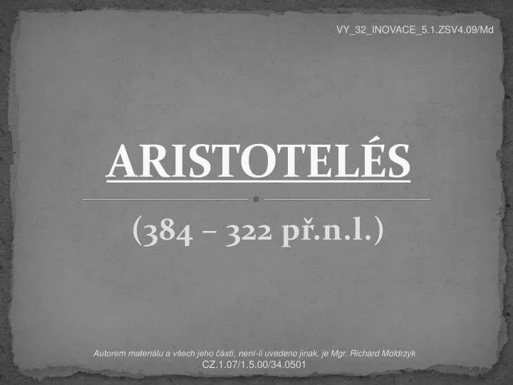 aristotel s