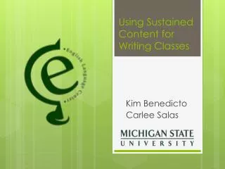Using Sustained Content for Writing Classes