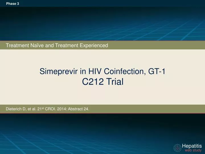 simeprevir in hiv coinfection gt 1 c212 trial