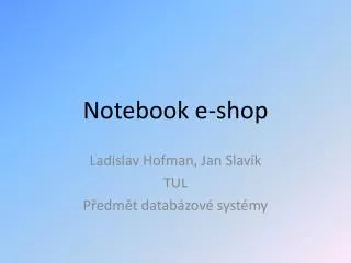 notebook e shop