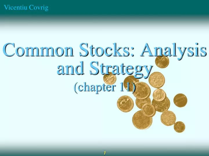 common stocks analysis and strategy chapter 11