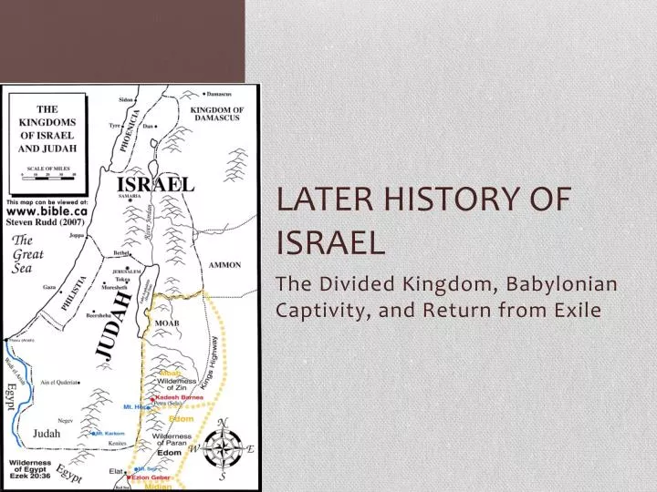 later history of israel