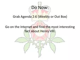 do now