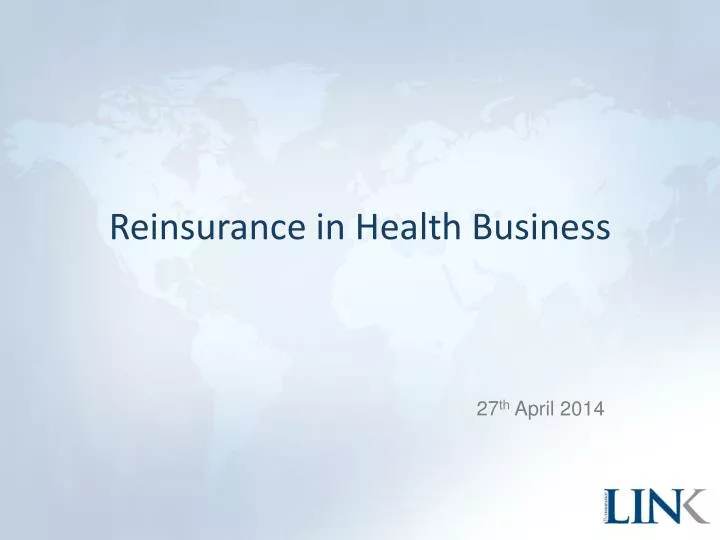 reinsurance in health business