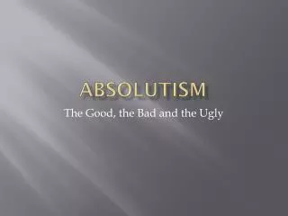 Absolutism