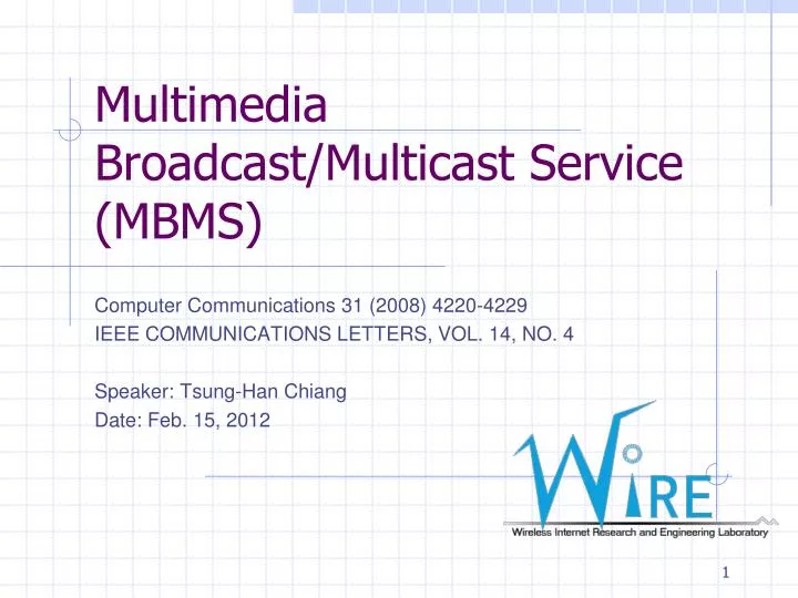 multimedia broadcast multicast service mbms