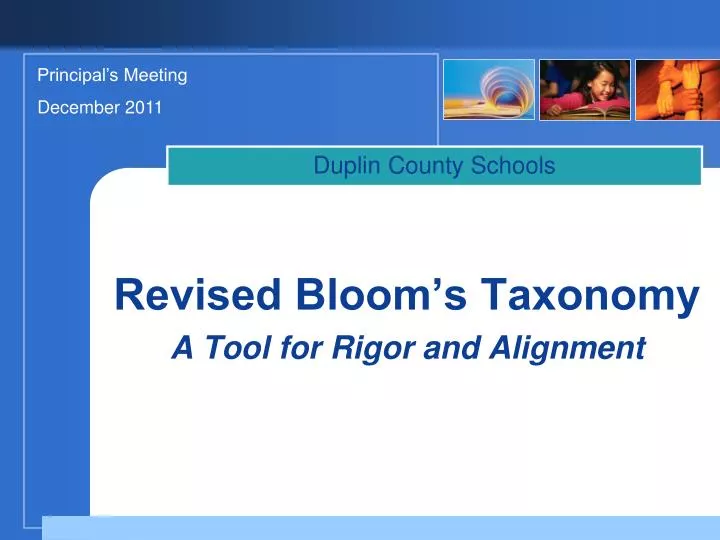 revised bloom s taxonomy a tool for rigor and alignment