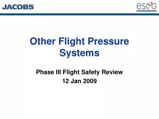 Other Flight Pressure Systems