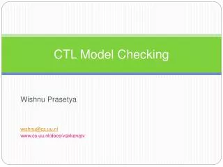 CTL Model Checking