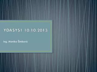 YDASYS1 10 .10.2013