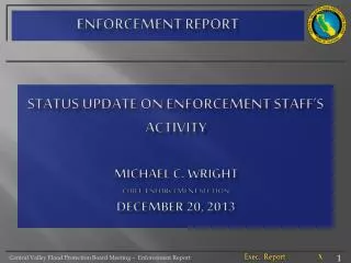 ENFORCEMENT REPORT