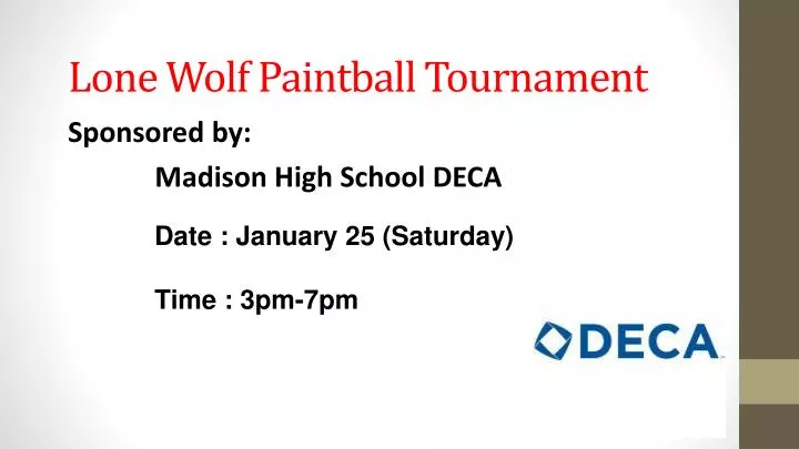 lone wolf paintball tournament