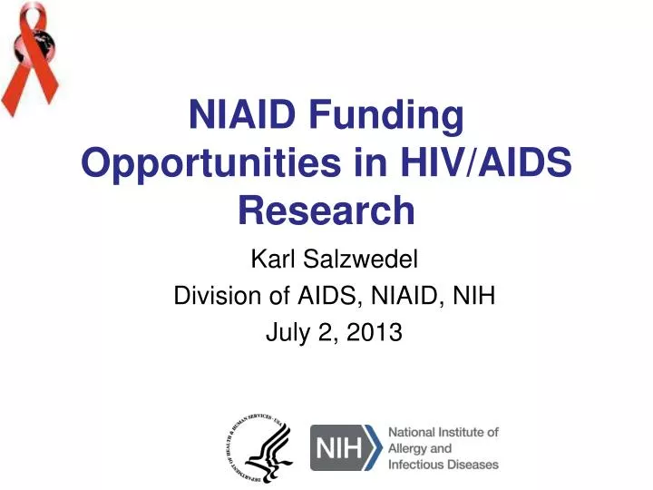 niaid funding opportunities in hiv aids research
