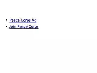 Peace Corps Ad Join Peace Corps