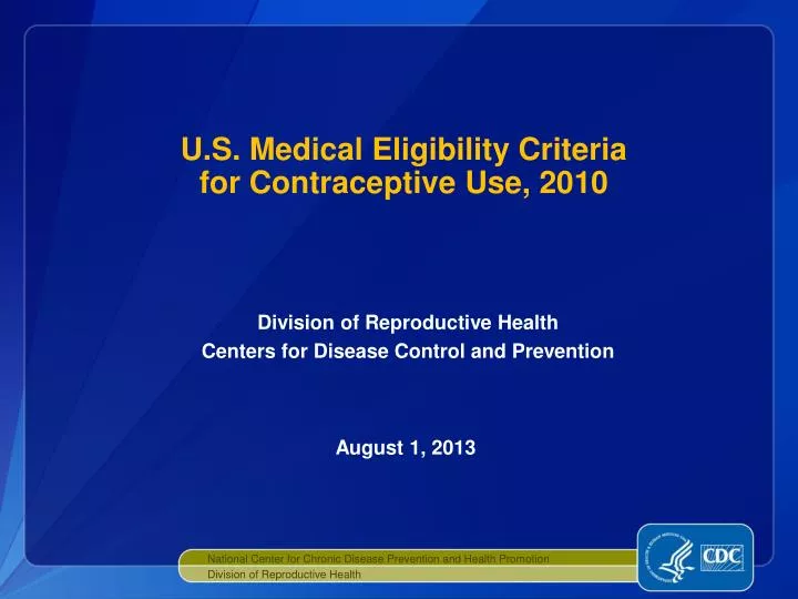 u s medical eligibility criteria for contraceptive use 2010