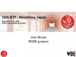 Jun Murai WIDE project