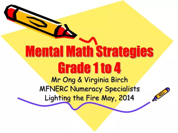mr ong virginia birch mfnerc numeracy specialists lighting the fire may 2014