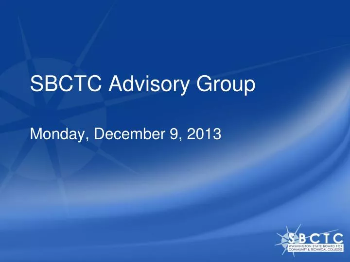 sbctc advisory group