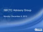 SBCTC Advisory Group - slide 1