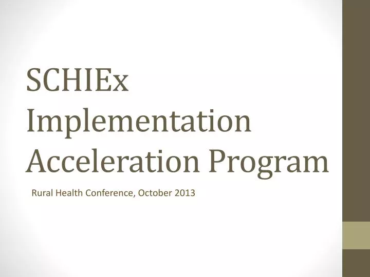 schiex implementation acceleration program